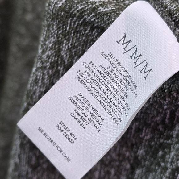 Cabi Dress Womens Medium Green Cowl Sweatshirt Solace Long Sleeve Heathered 4016 - Picture 8 of 11